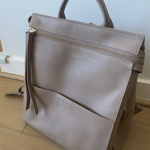 Mina Baie Harper Mini Backpack (Leather) - Dessert